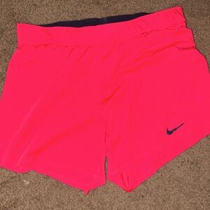 COPY - Nike dry fit shorts, Size medium, bright pink and grey